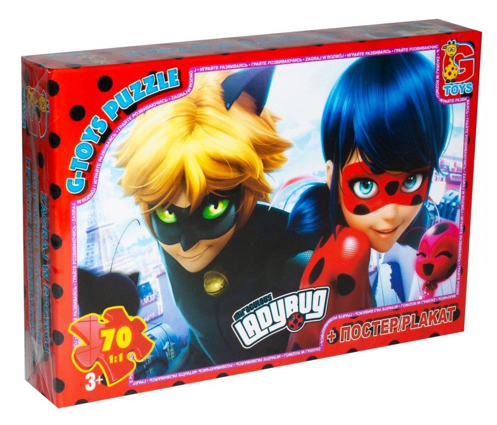 Пазл Леді Баг + постер G-Toys (70 дет.) LB1006 - 1