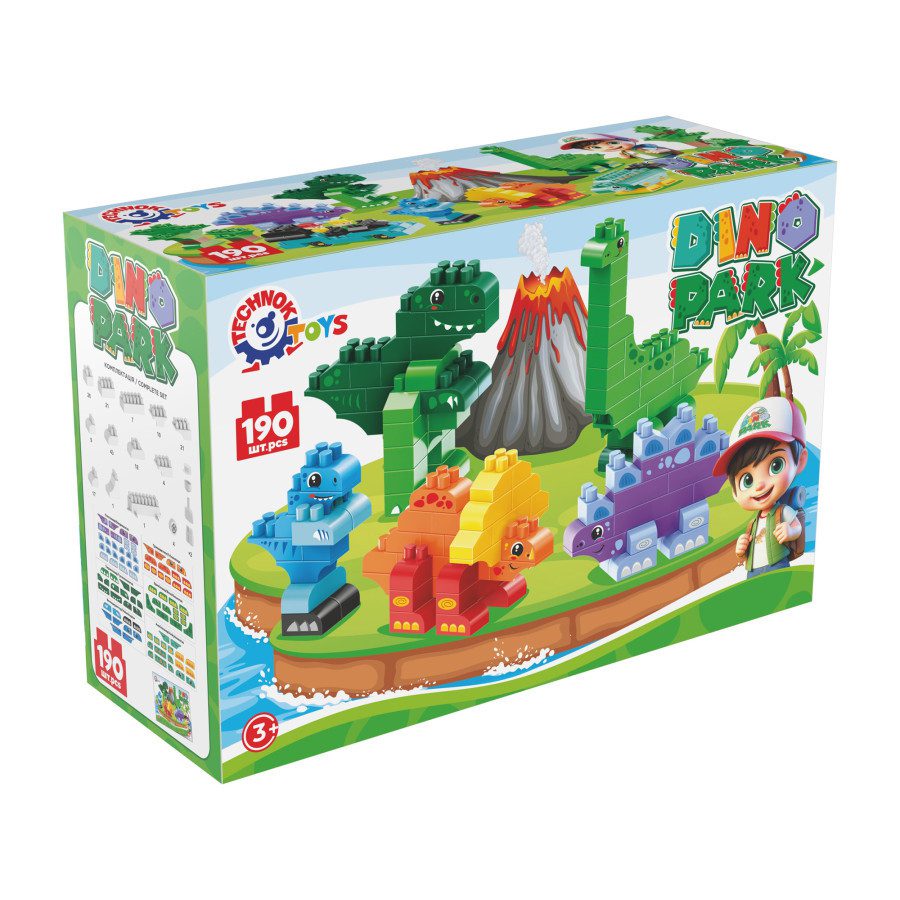 Конструктор Dino Park з фігурками (190 елем.) ТехноК 2222 - 1