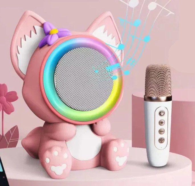 Караоке з мікрофоном та колонкою (Bluetooth, LED підсвічування) GMJ 9823 - 3