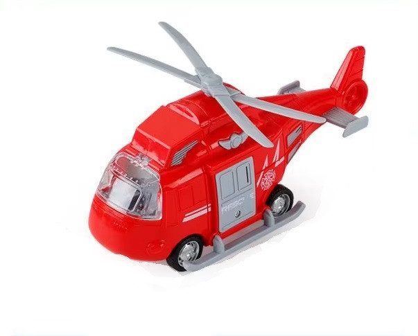 Інерційний вертоліт Спецслужби (на батарейках) 661-02D red - 2