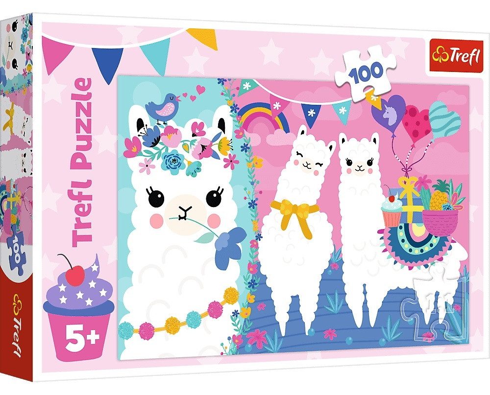 Дитячий пазл TM Trefl Веселі лами (100 деталей) 16363 - 2