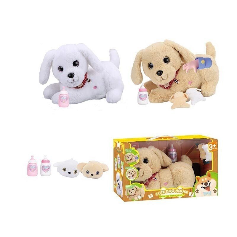 М'яка інтерактивна іграшка Собачка з цуценятами (тваринка 25 см) 933-140 E - 2