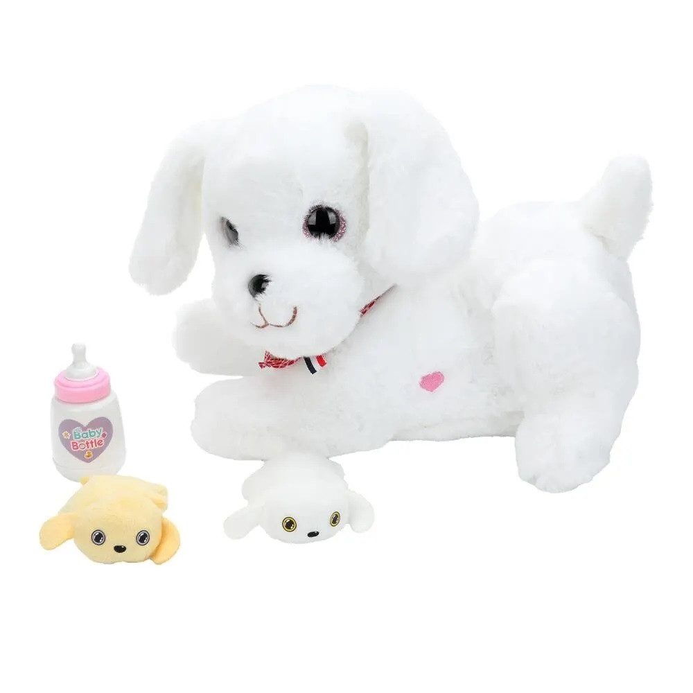 М'яка інтерактивна іграшка Собачка з цуценятами (тваринка 25 см) 933-140 E - 4