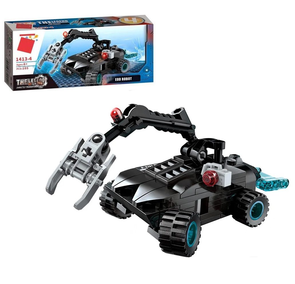 Конструктор блоковий Поліцейський транспорт (73-105 дет.) 1413 - 6