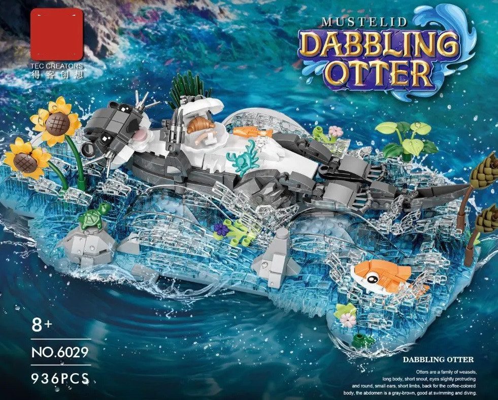 Конструктор Видра, що бавиться у воді (936 дет.) 6029 - 2