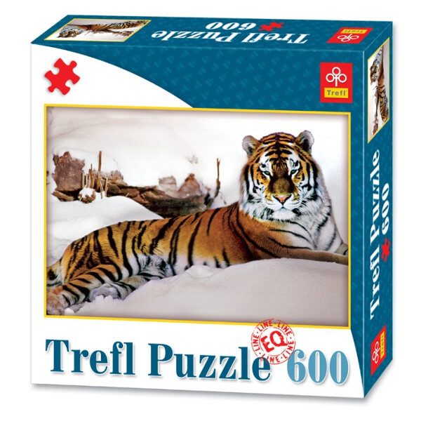 Класичний пазл TM Trefl Тигр в снігах (600 деталей) 89007 - 1