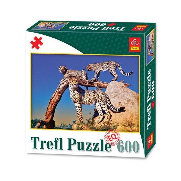 Класичний пазл TM Trefl Дикі леопарди (600 деталей) 89001 - 1