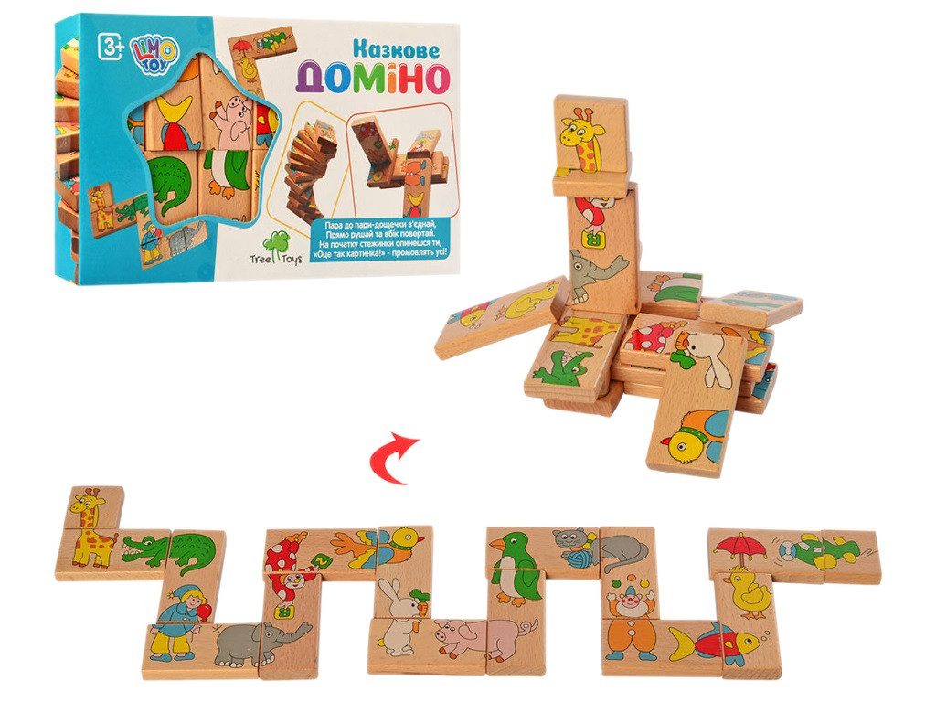 Дерев'яна іграшка доміно Тварини Tree Toys MD 2146 - 1