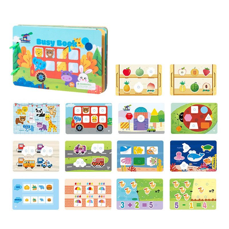 Логічна книжка з картками та наліпками (на липучках) C 73235 - 9