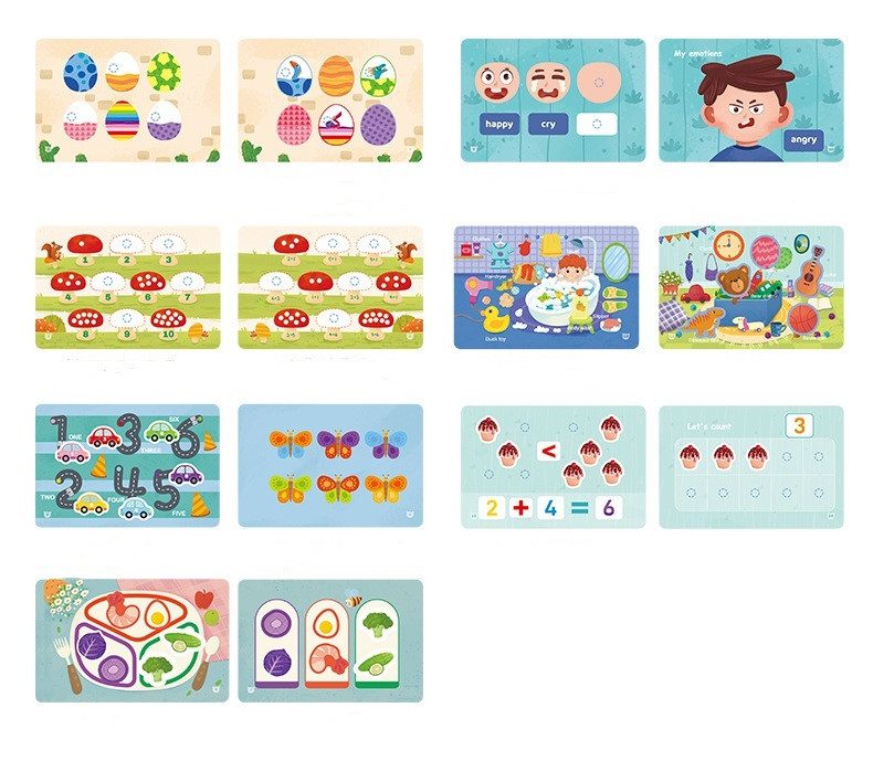 Логічна книжка з картками та наліпками (на липучках) C 73235 - 7