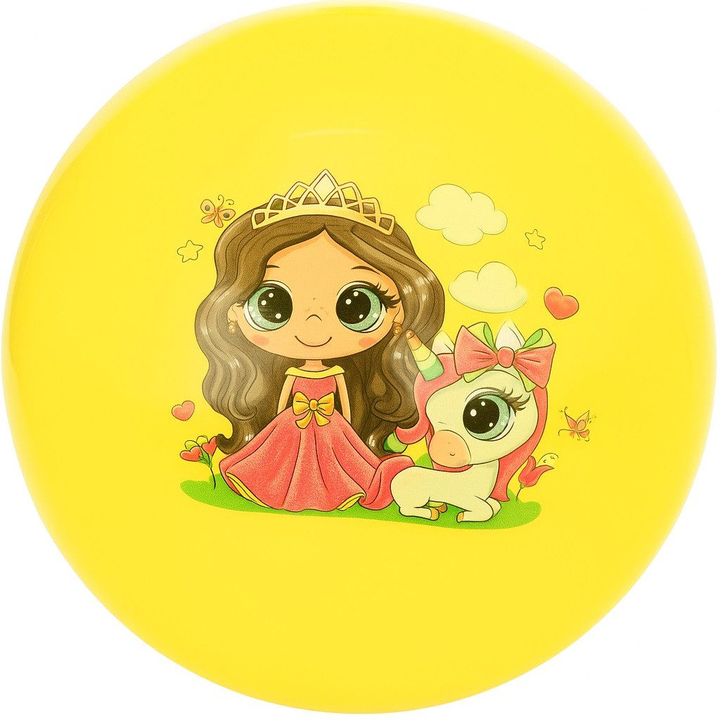 М'яч дитячий Принцеса та єдиноріг (ПВХ, 23 см, 57-60 г) MS 4407 - 3