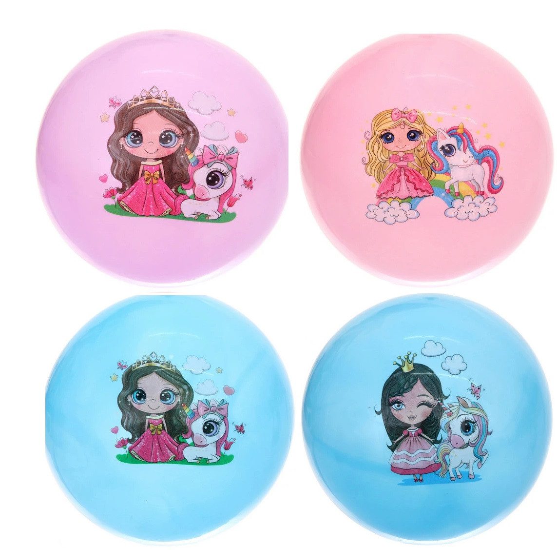М'яч дитячий Принцеса та єдиноріг (ПВХ, 23 см, 57-60 г) MS 4407 - 6