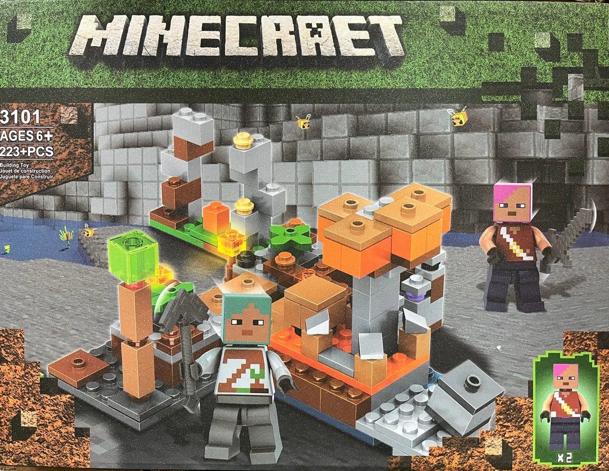 Конструктор Блоковий світ Minecraet Гірська печера (223 дет.) 3101 - 2