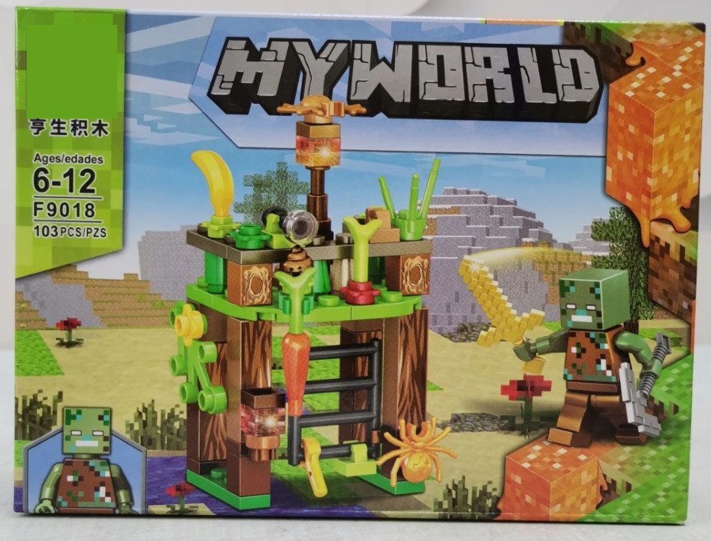 Конструктор пластиковий MyWorld Кубічний світ (101-103 дет.) F 9018 - 2