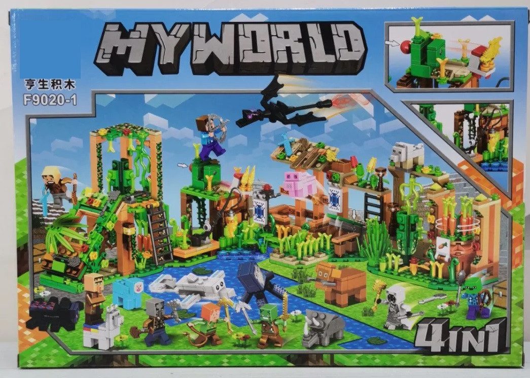 Конструктор пластиковий MyWorld Кубічний світ (390 дет.) F 9020-1 - 3