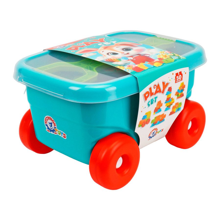 Іграшка Конструктор у візку (50 елем.) ТехноК 1393 - 7