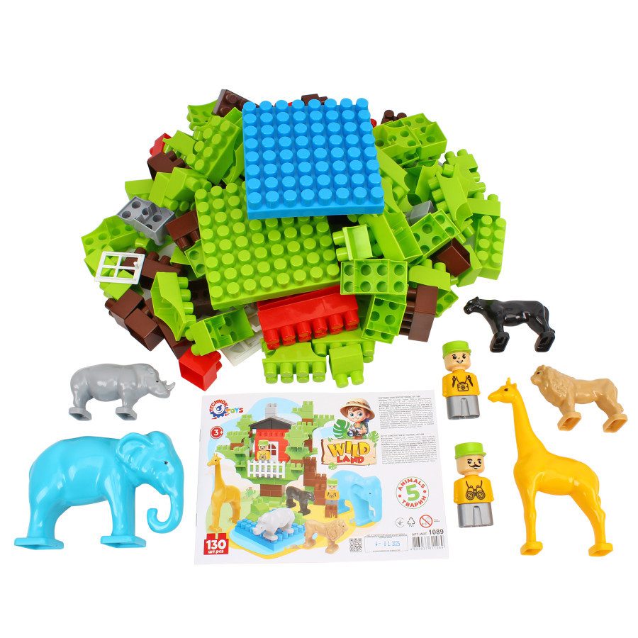 Іграшка дитячий конструктор Wild Land (130 елем.) ТехноК 1089 - 2