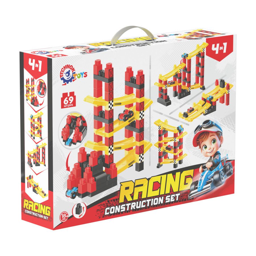 Іграшка дитяча Конструктор Racing ТехноК (трек, 69 дет.) 1959 - 3