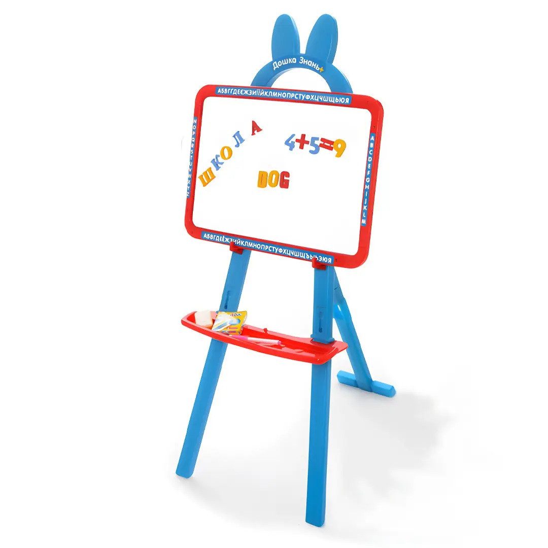 Двосторонній мольберт Дошка Знань (магніт. букви Укр/Англ/рос та цифри) 0703 UK-ENG - 3