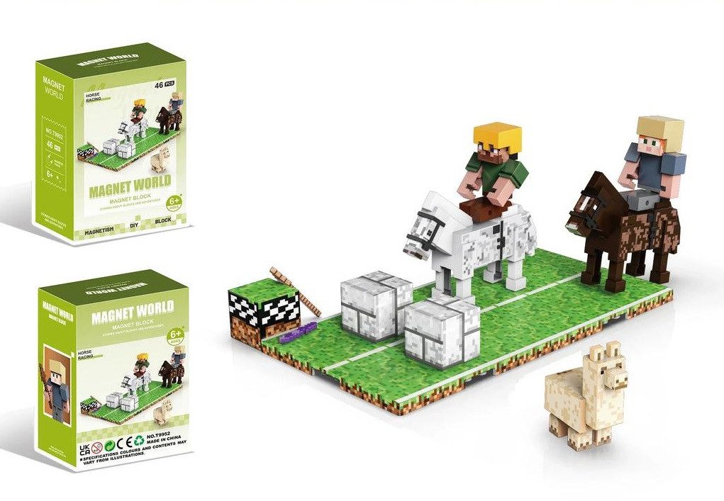 Дитячий магнітний конструктор Magnet World (від 40 будівельних блоків) T9951-T9958 - 6