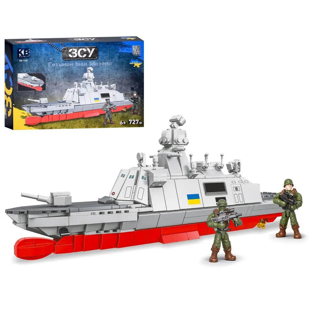 Конструктор Військова техніка ЗСУ (727 дет, корабель Гетьман Іван Мазепа) KB 1149 - 3