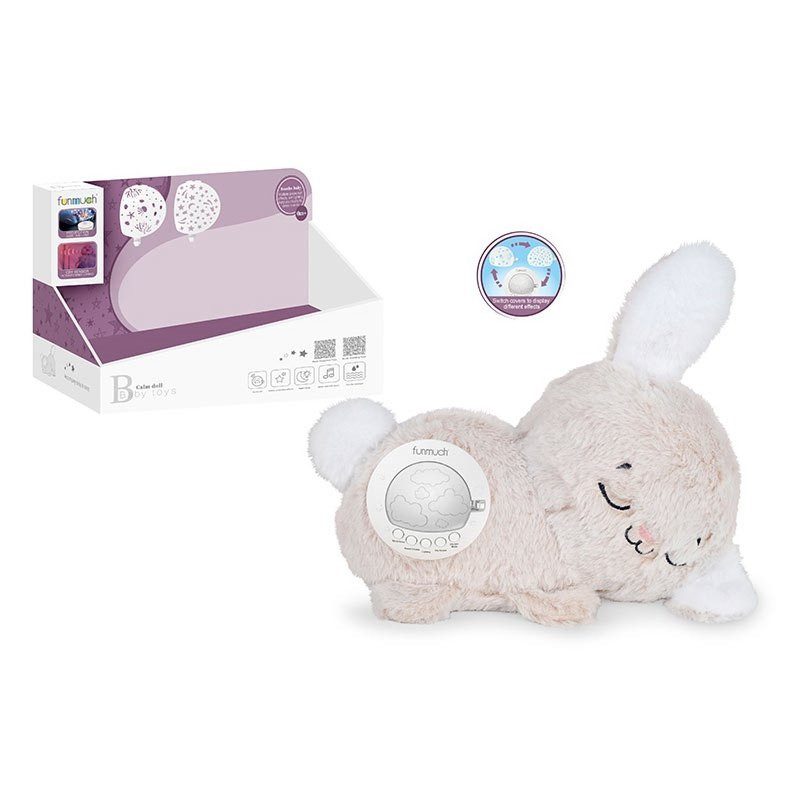 Музичний плюшевий нічник Зайченя/Кролик FM666-65 - 4