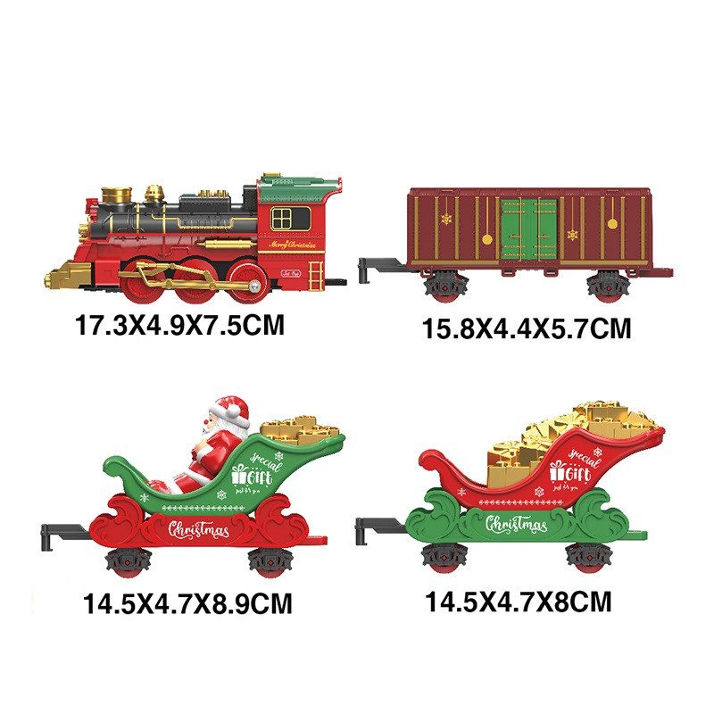 Залізниця Різдвяний потяг (дим, світло) 699-122 A - 6