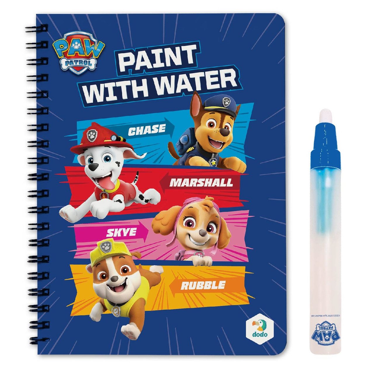 Малюй водою Paw Patrol (книжка на пружині, набір водних розмальовок) DoDo 200444 - 2