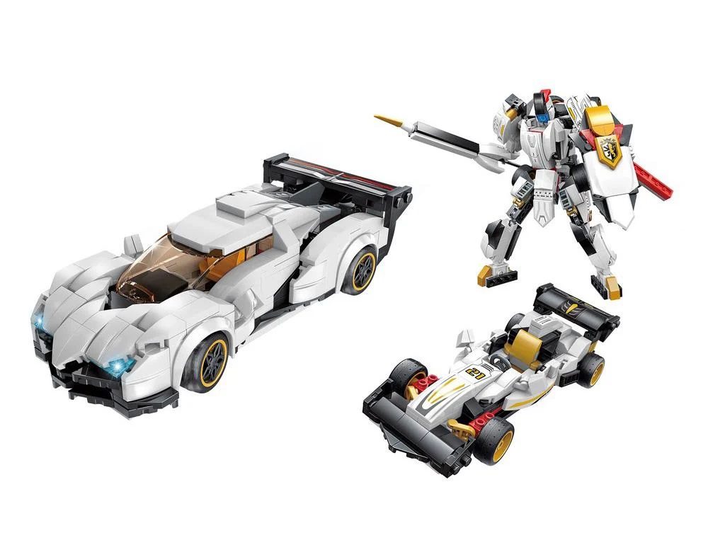 Конструктор Король швидкості 3 в 1 (машина, гоночна машина, робот, 428 деталей) 42102 - 4