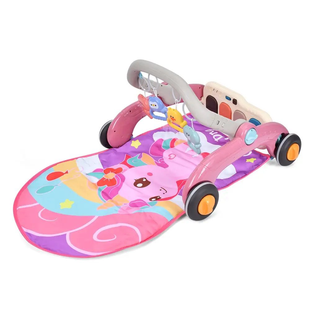 Каталка ігровий центр Перші кроки 2 в 1 з килимком та піаніно 6668 - 7