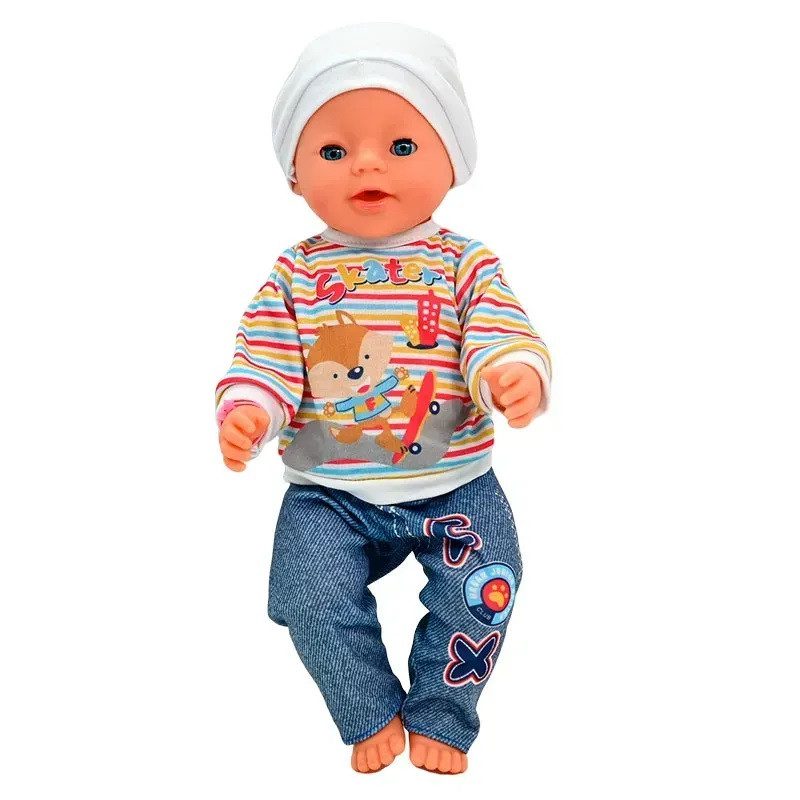 Інтерактивний пупс Yale Baby з пляшечкою та горщиком (45 см) BL242L/BL242K - 7