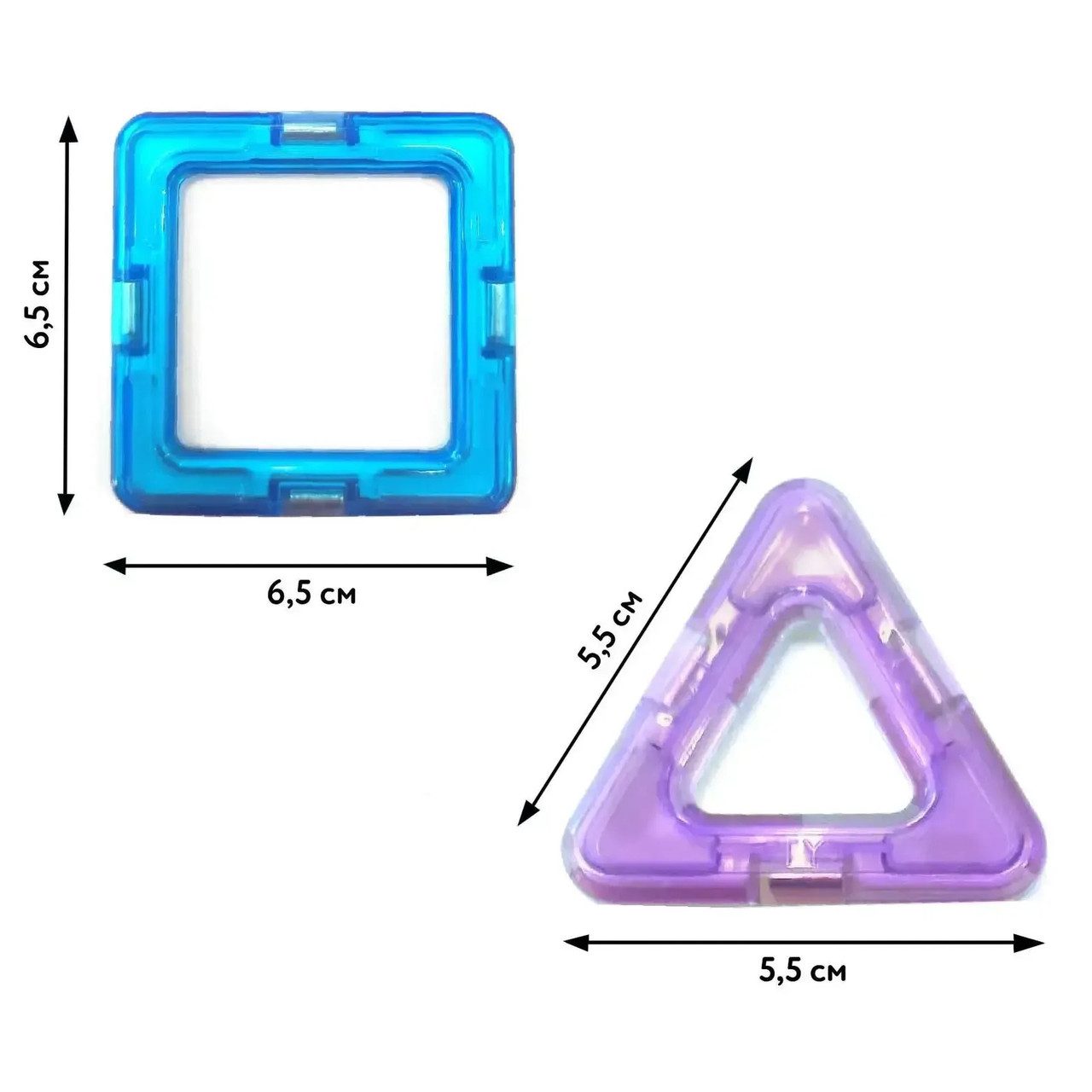 Дитячий магнітний конструктор Magnetic (55 деталей) TY611 - 4