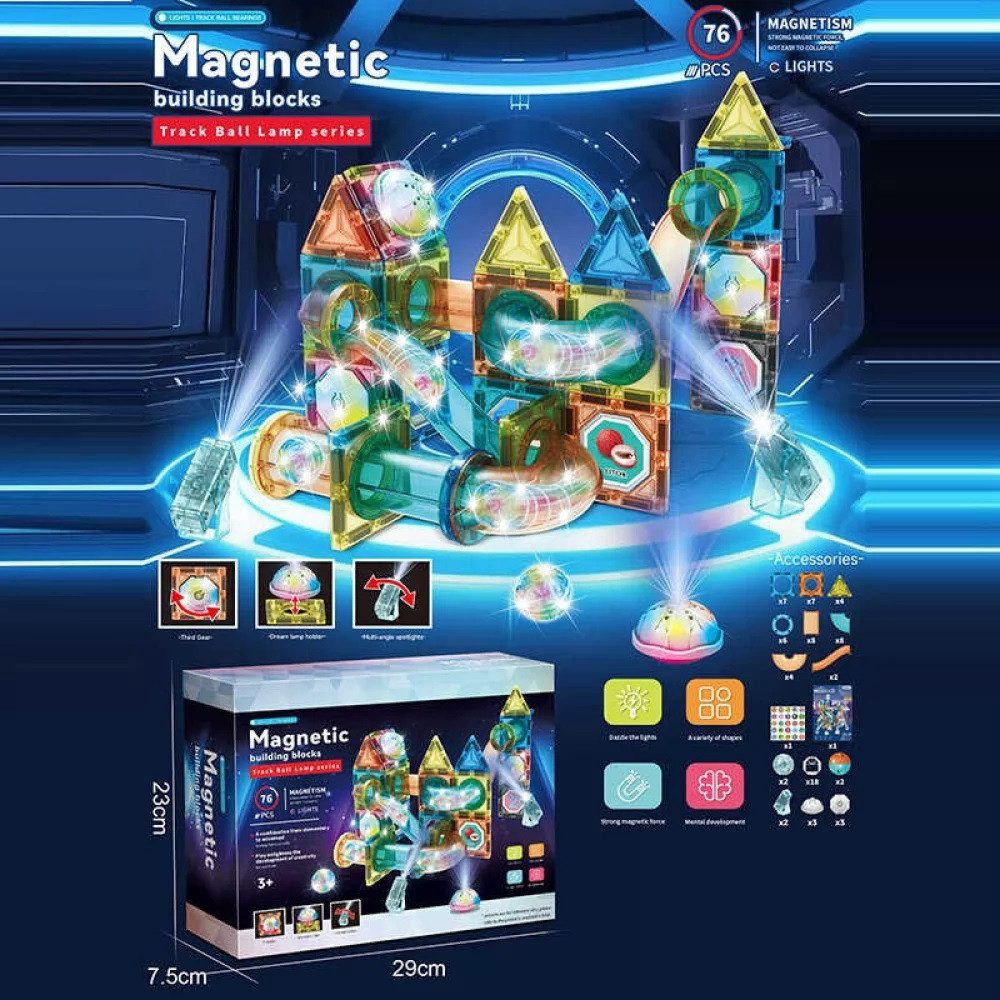 Конструктор магнітний Лабіринт Magnetic (76 деталей) 6801 A - 3