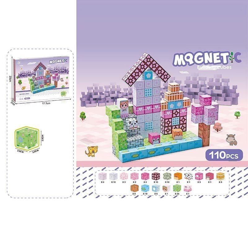 Дитячий магнітний конструктор Блоковий світ (110 деталей) CH 1331 - 6