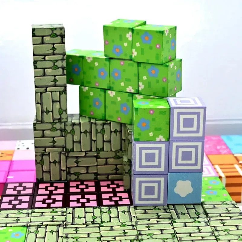 Дитячий магнітний конструктор Блоковий світ (110 деталей) CH 1331 - 5