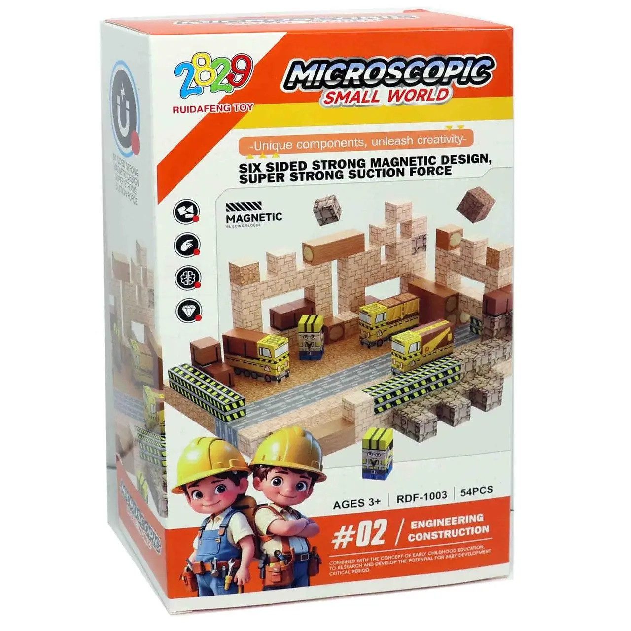 Дитячий магнітний конструктор Microscopic Small World (54 елементи) RDF 1003 - 4