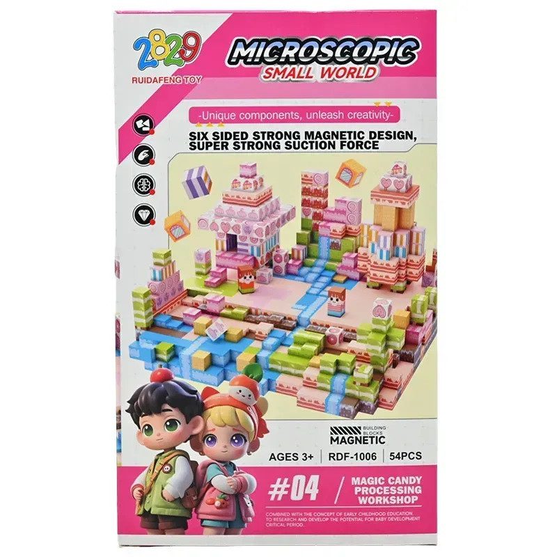 Дитячий магнітний конструктор Candy Microscopic Small World (54 елементи) RDF 1006 - 2