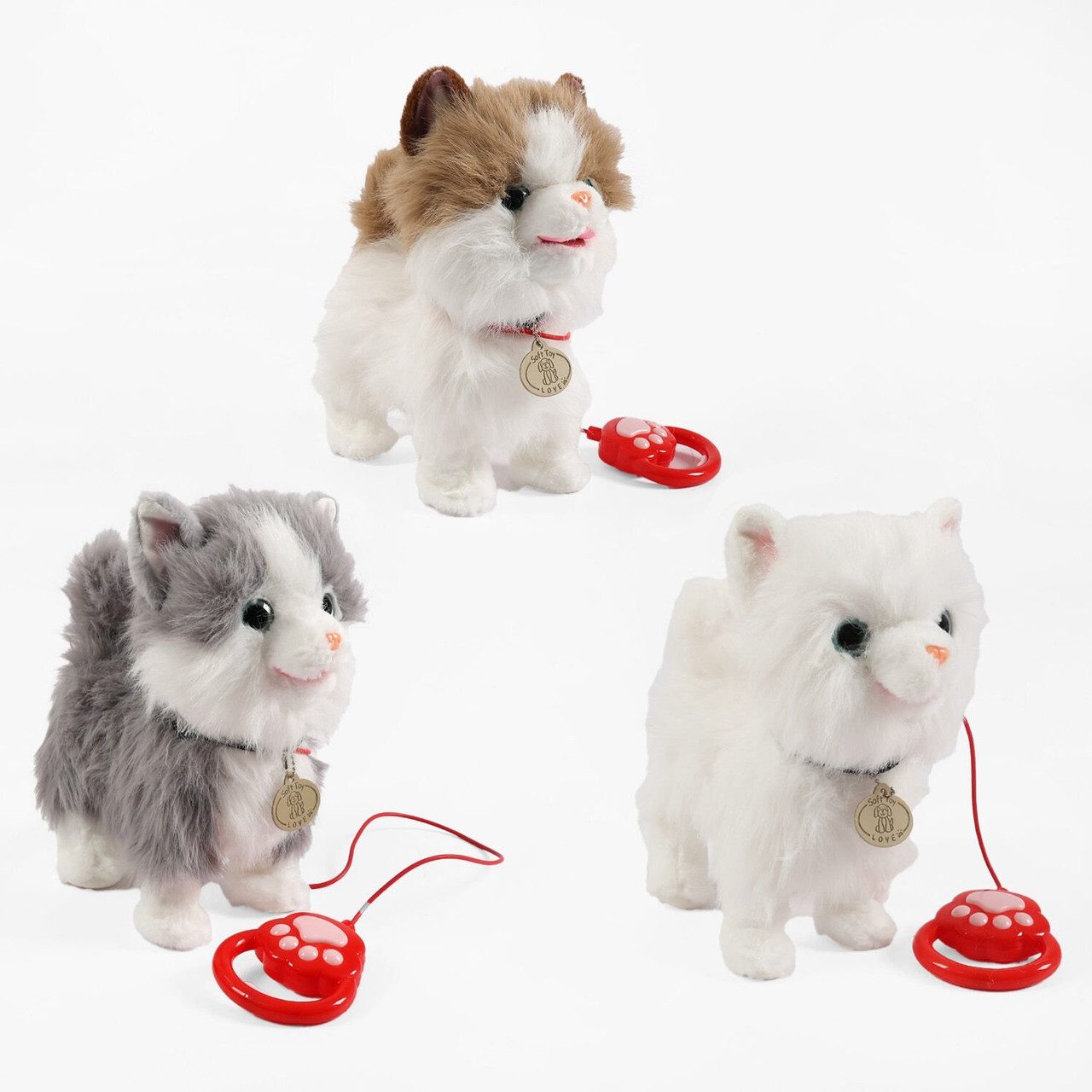 М'яка інтерактивна іграшка Кошеня на повідку C 73703