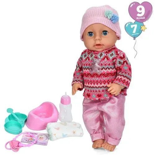 Музична функціональна лялька пупс Диво маля (40 см, сенсорн.) YL2540C-B-DM-UA - 3