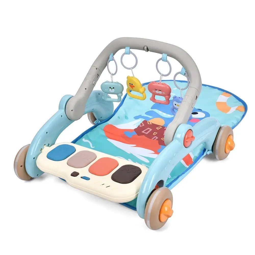 Каталка ігровий центр Перші кроки 2 в 1 з килимком та піаніно 6668 - 3