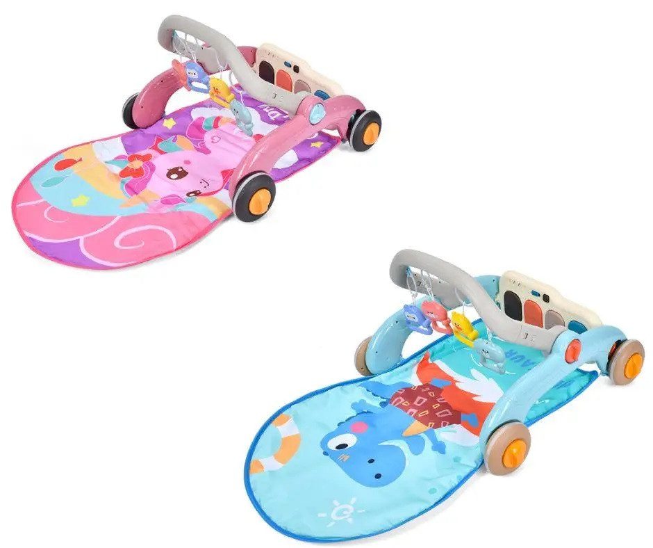 Каталка ігровий центр Перші кроки 2 в 1 з килимком та піаніно 6668 - 4