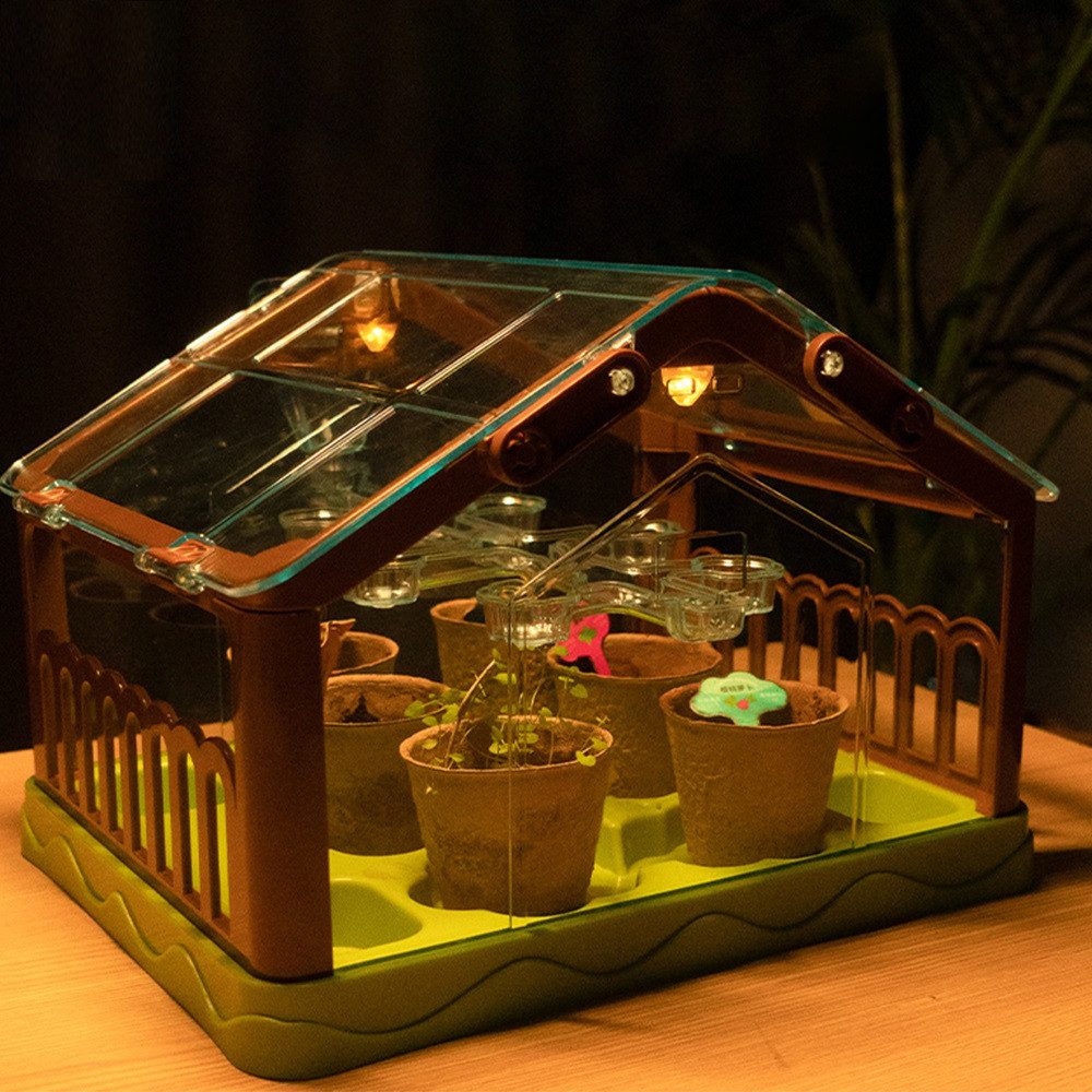 Теплиця для вирощування рослин (набір, сонячна панель, лампа) MBL 313 - 3