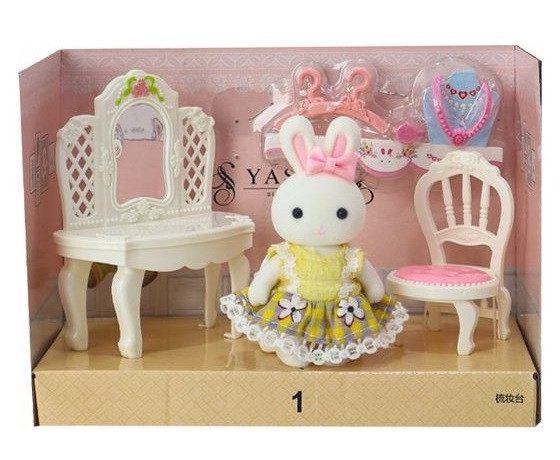 Ігровий набір меблів з флоксовими тваринами Трюмо 6621 A-1 - 2