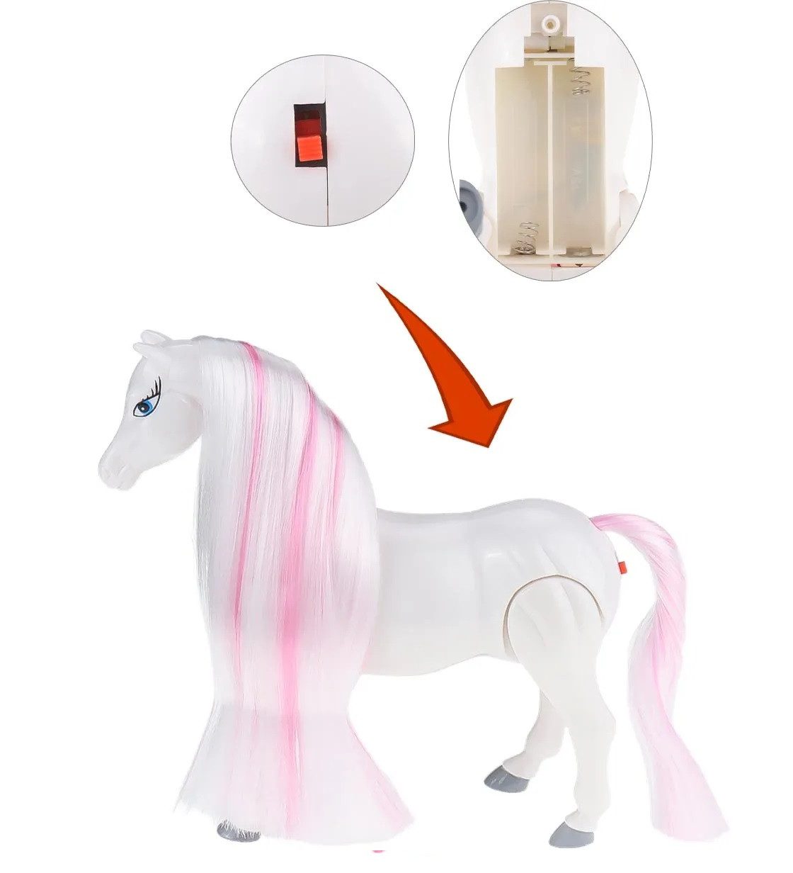 Іграшкова карета з конем та лялькою (15,5 см) 121A - 5