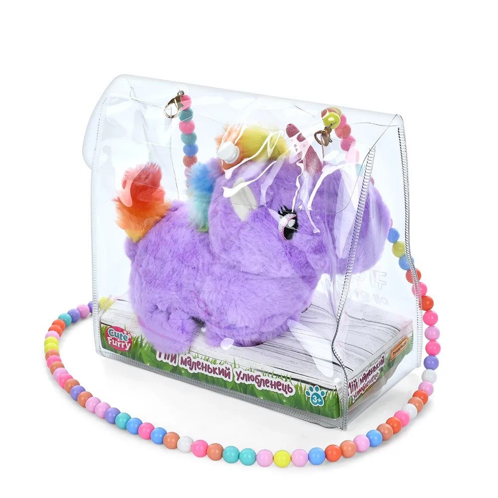 М'яка інтерактивна іграшка Конячка/Єдиноріг (у сумці) 777-22D - 2