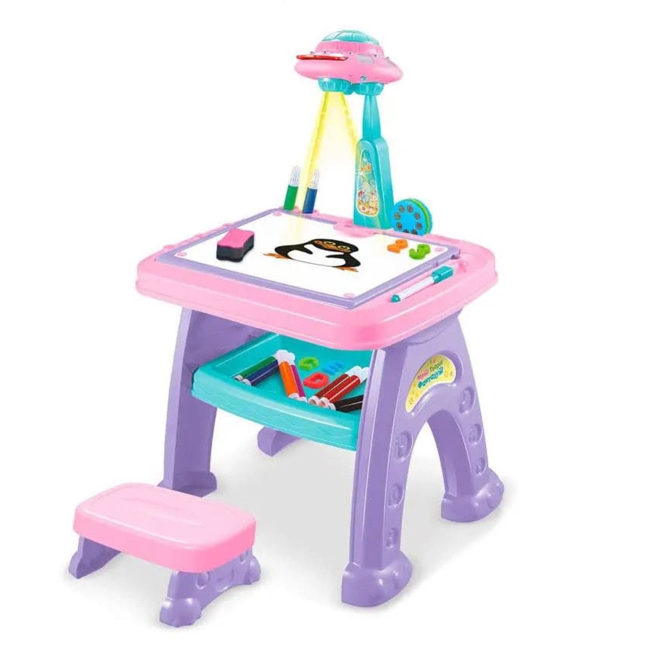 Проектор для малювання 2 в 1 (столик, магнітна дошка, мольберт) Limo Toy AK 0004 - 3