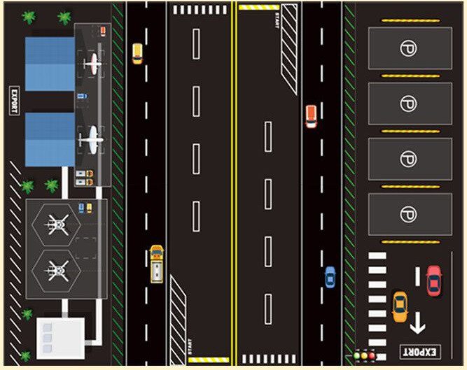 Парковка літак Пожежна техніка (з транспортом, 5 шт.) Y2131 - 3