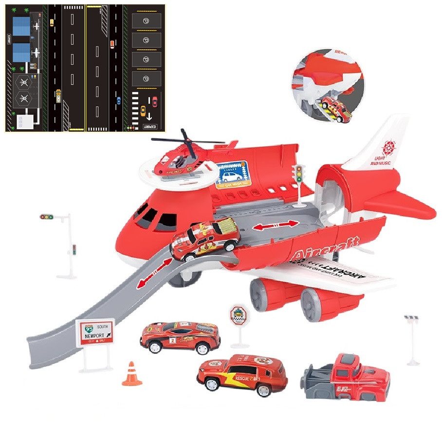 Парковка літак Пожежна техніка (з транспортом, 5 шт.) Y2131 - 5