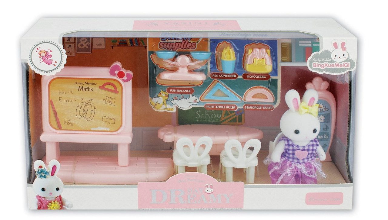 Ігровий набір меблів із флоксовими тваринами (зайчик, шкільний клас) 6670 - 5