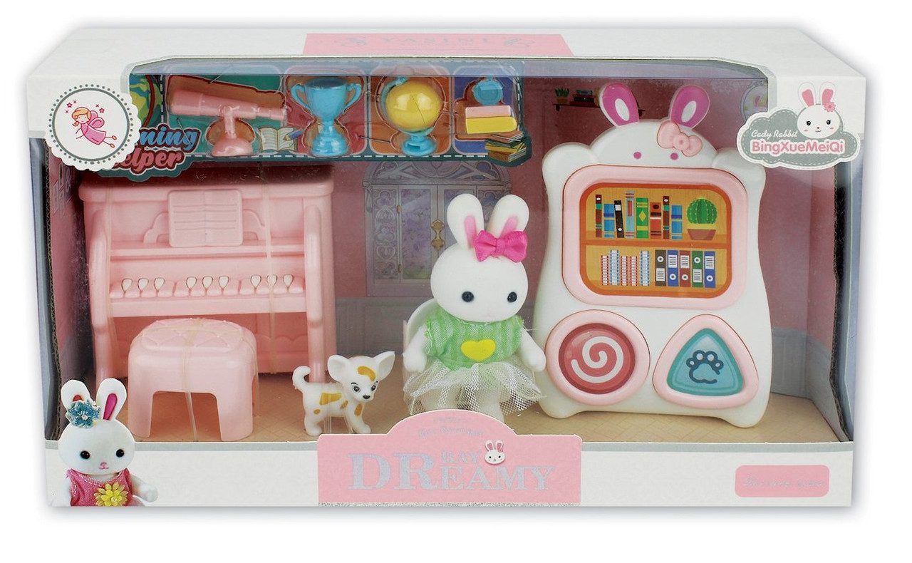 Ігровий набір меблів із флоксовими тваринами (зайчик, шкільний клас) 6670 - 3